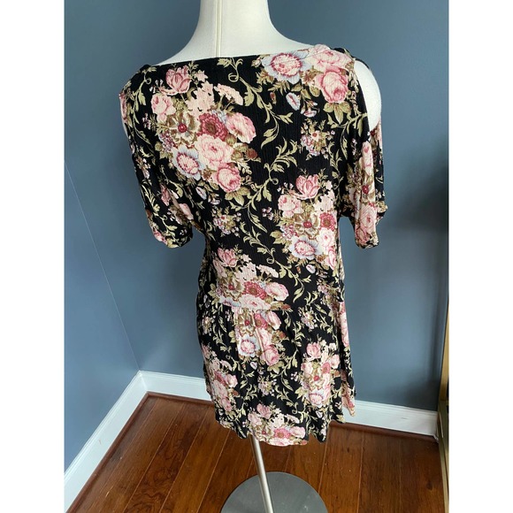 Vintage 90s floral button down dress, size S/M - Picture 4 of 7